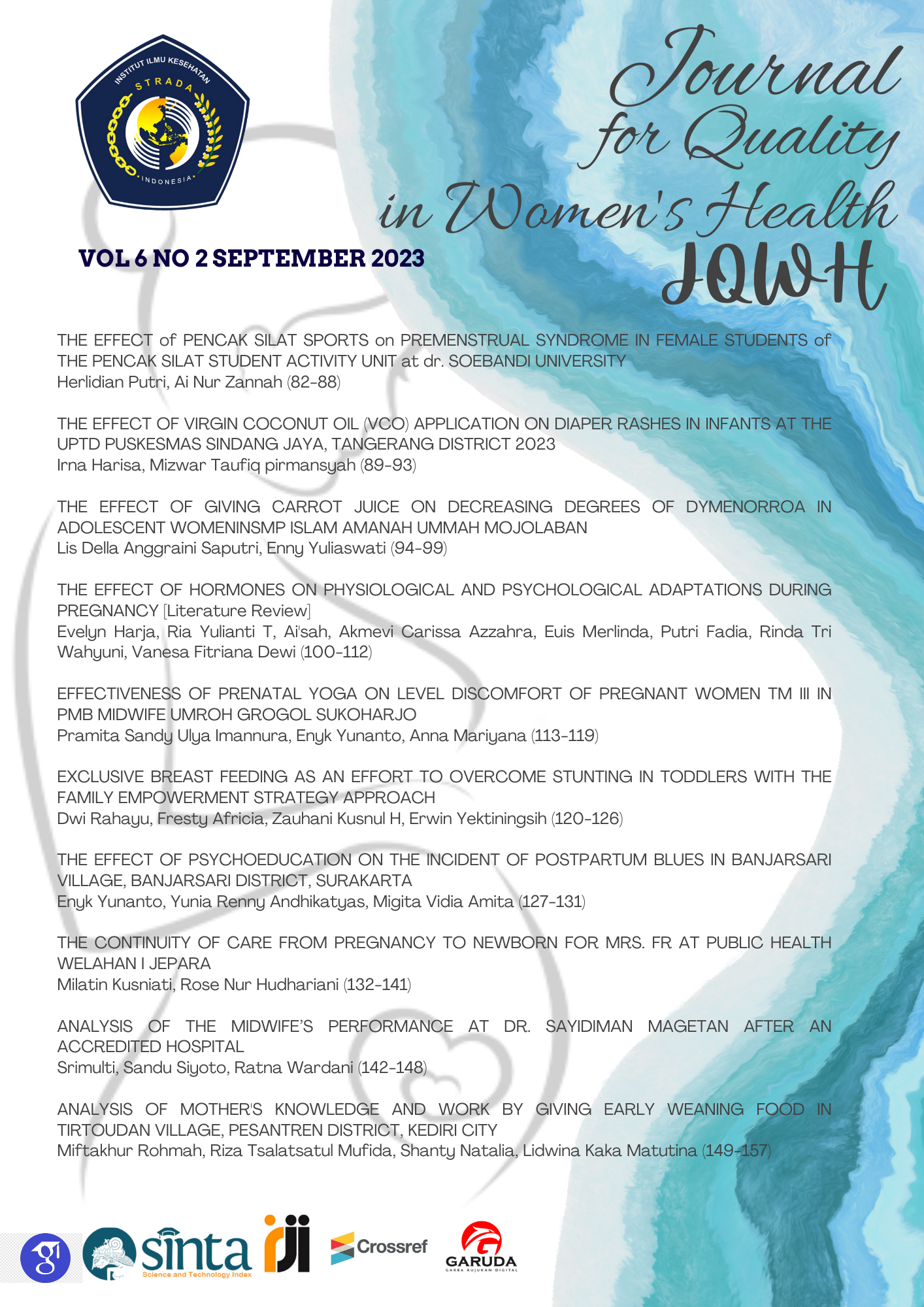 					View Vol. 6 No. 2 (2023): September
				